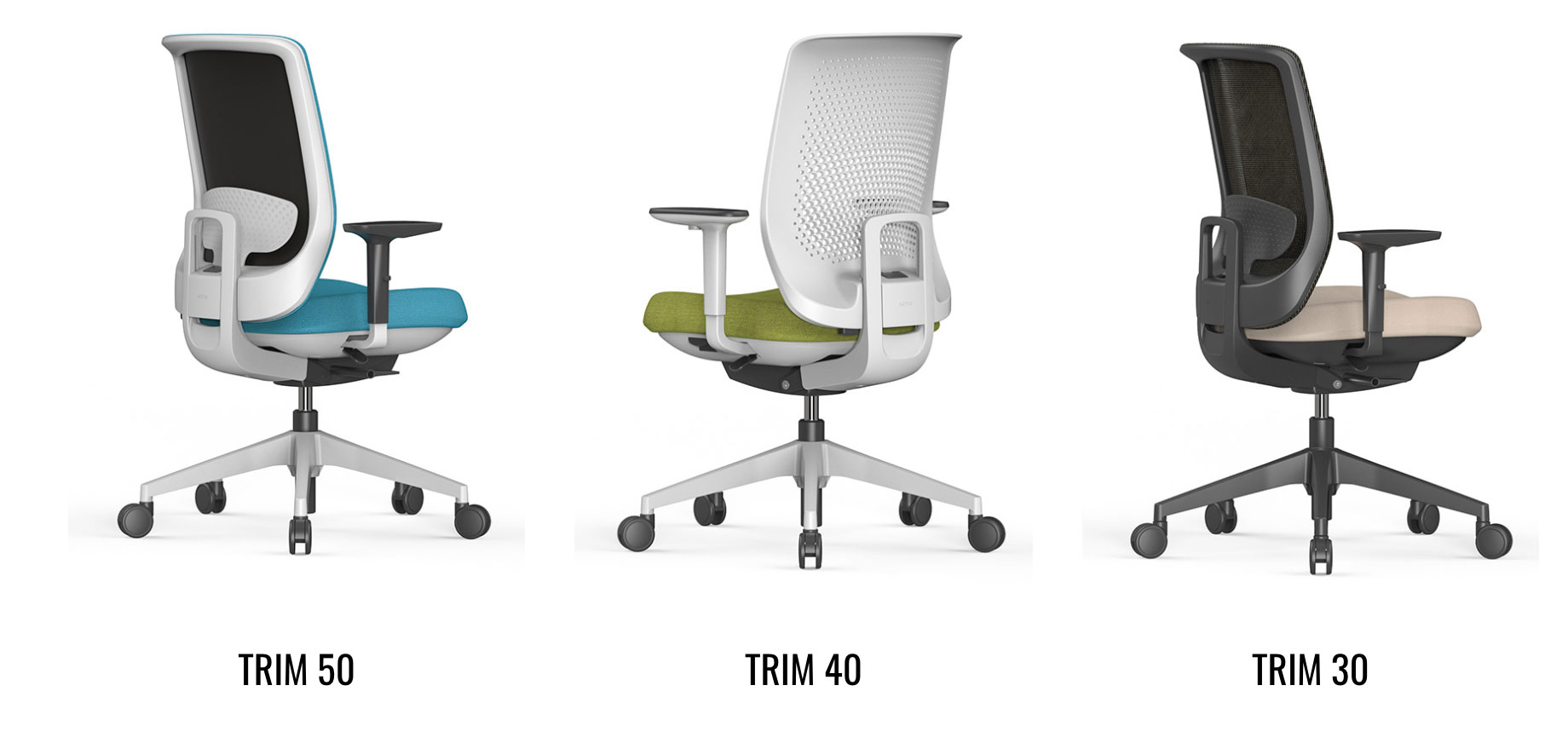 Versions de la cadira TRIM d'Actiu