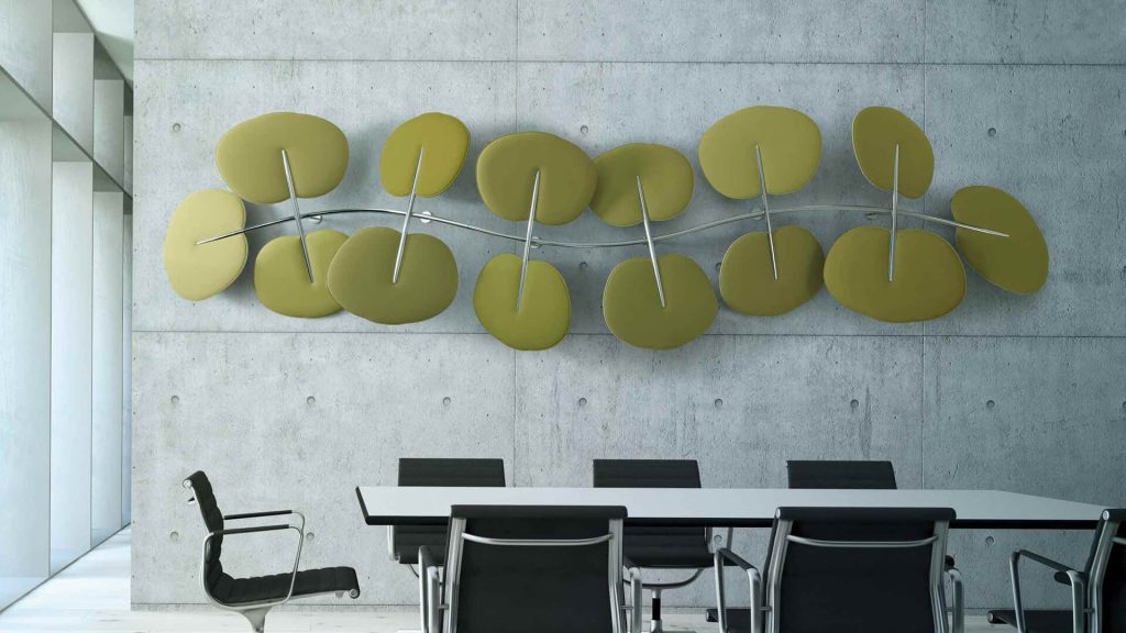 Panells fonoabsorbents a una sala de reunions